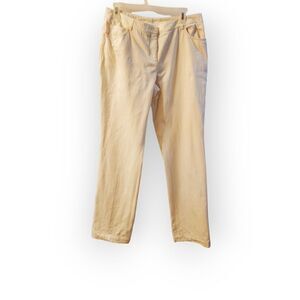 Akris Straight Leg Jeans Ivory Cream Off White Denim Pants